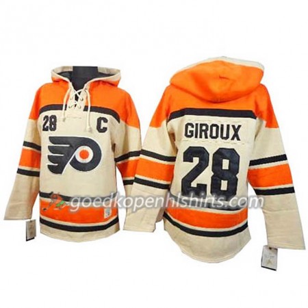 Philadelphia Flyers Claude Giroux 28 Cream Hoodie Sawyer - Mannen